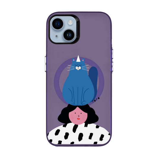 NAUGHTY CAT-iPhone 14 Plus Hold Kılıf MagSafe Özellikli