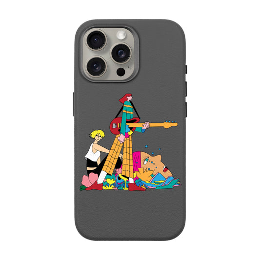 HER BAND-iPhone 15 Pro Max Leather Premium Kılıf MagSafe Özellikli