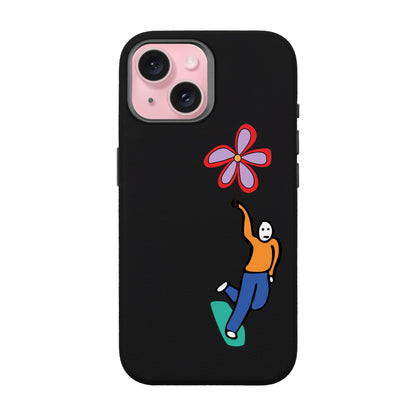 SKATEBOARDER-iPhone 15 Leather Premium Kılıf MagSafe Özellikli