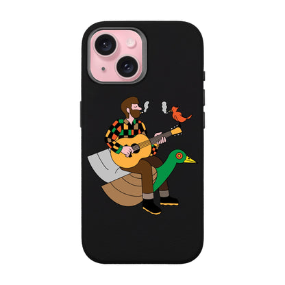 BIRDS OF A FEATHER-iPhone 15 Leather Premium Kılıf MagSafe Özellikli