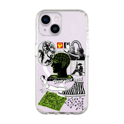 CLEAR YOUR HEAD-iPhone 14 Shiny Kılıf MagSafe Özellikli