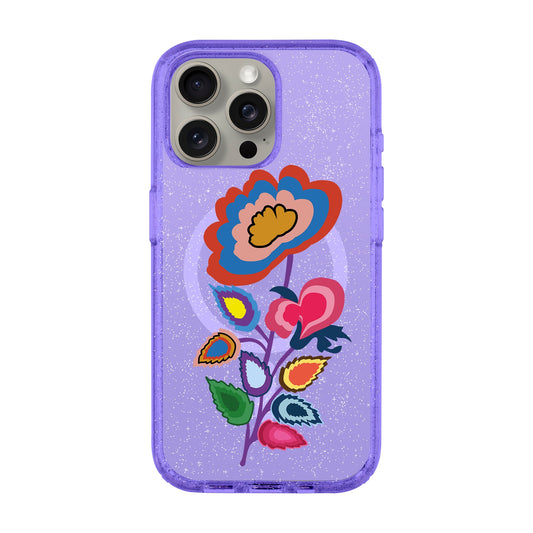 KNITTED FLOWER-iPhone 15 Pro Max Shiny Kılıf MagSafe Özellikli