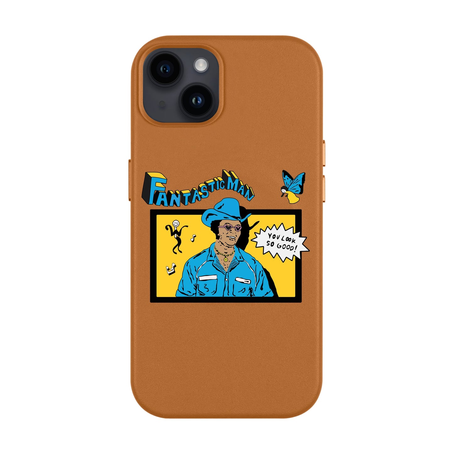 FANTASTIC MAN-iPhone 14 Plus Leather Kılıf MagSafe Özellikli