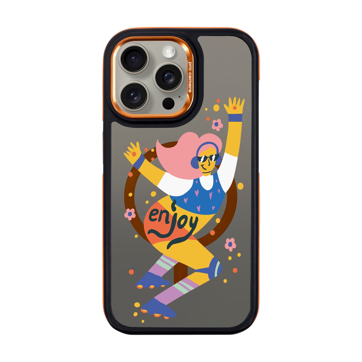 ENJOY-iPhone 15 Pro Max Dark Kılıf MagSafe Özellikli