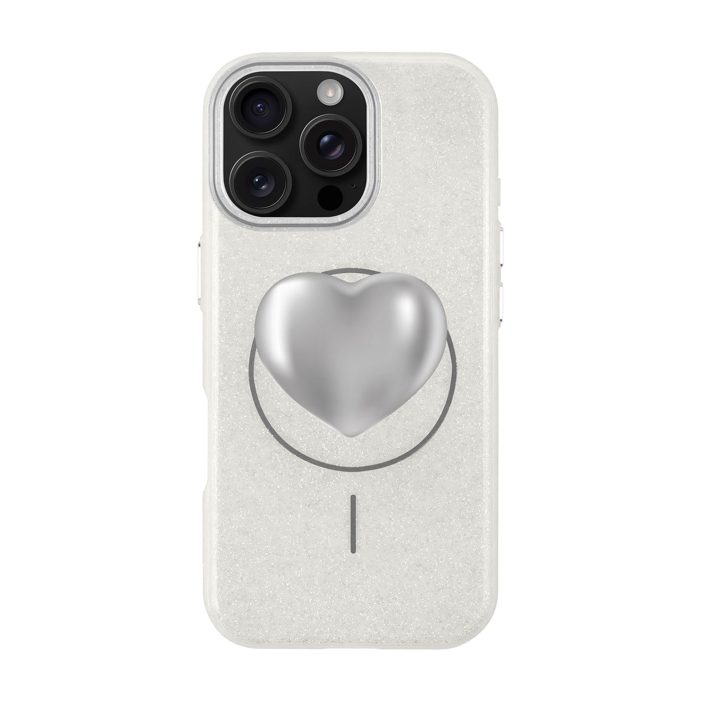 SILVER HEART-iPhone 16 Pro Max Radiant Kılıf MagSafe Özellikli