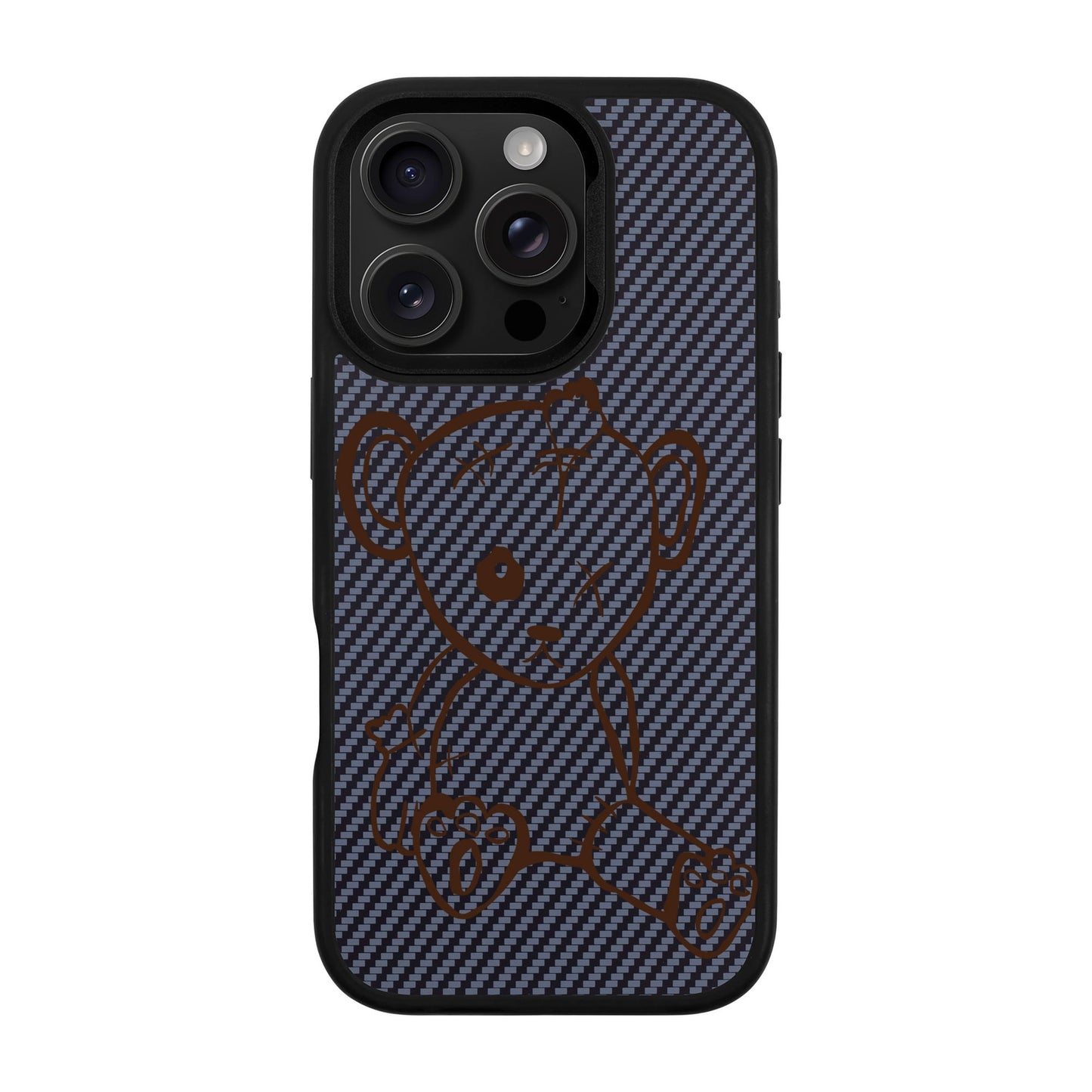 BABY BEAR-iPhone 16 Pro Plaid Kılıf MagSafe Özellikli
