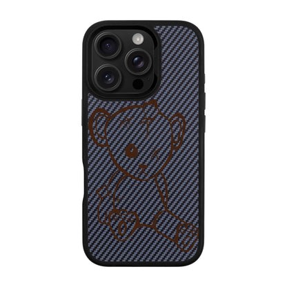 BABY BEAR-iPhone 16 Pro Plaid Kılıf MagSafe Özellikli