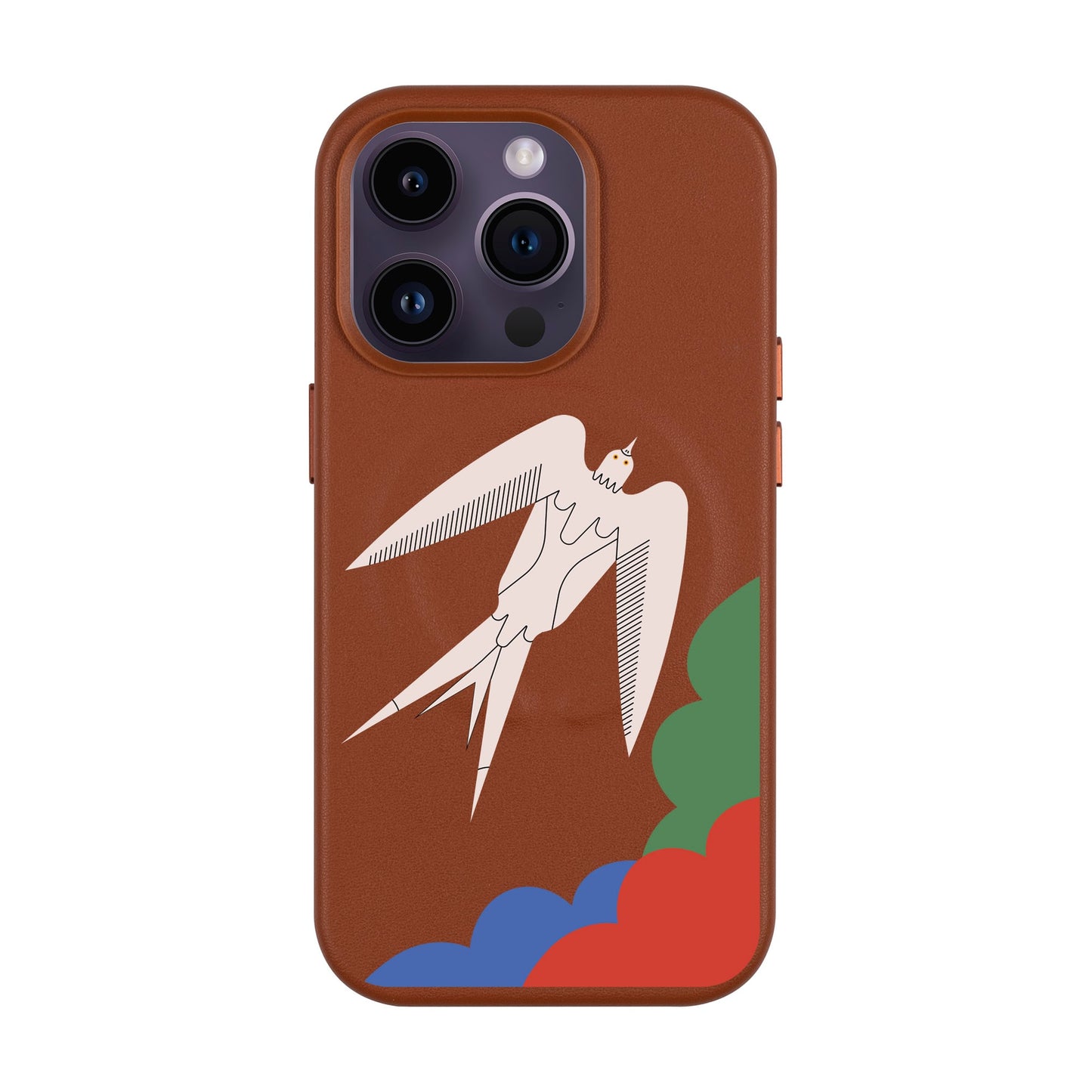L’OISEAU LIBRE-Leather Kılıf MagSafe Özellikli - iPhone 14 Pro