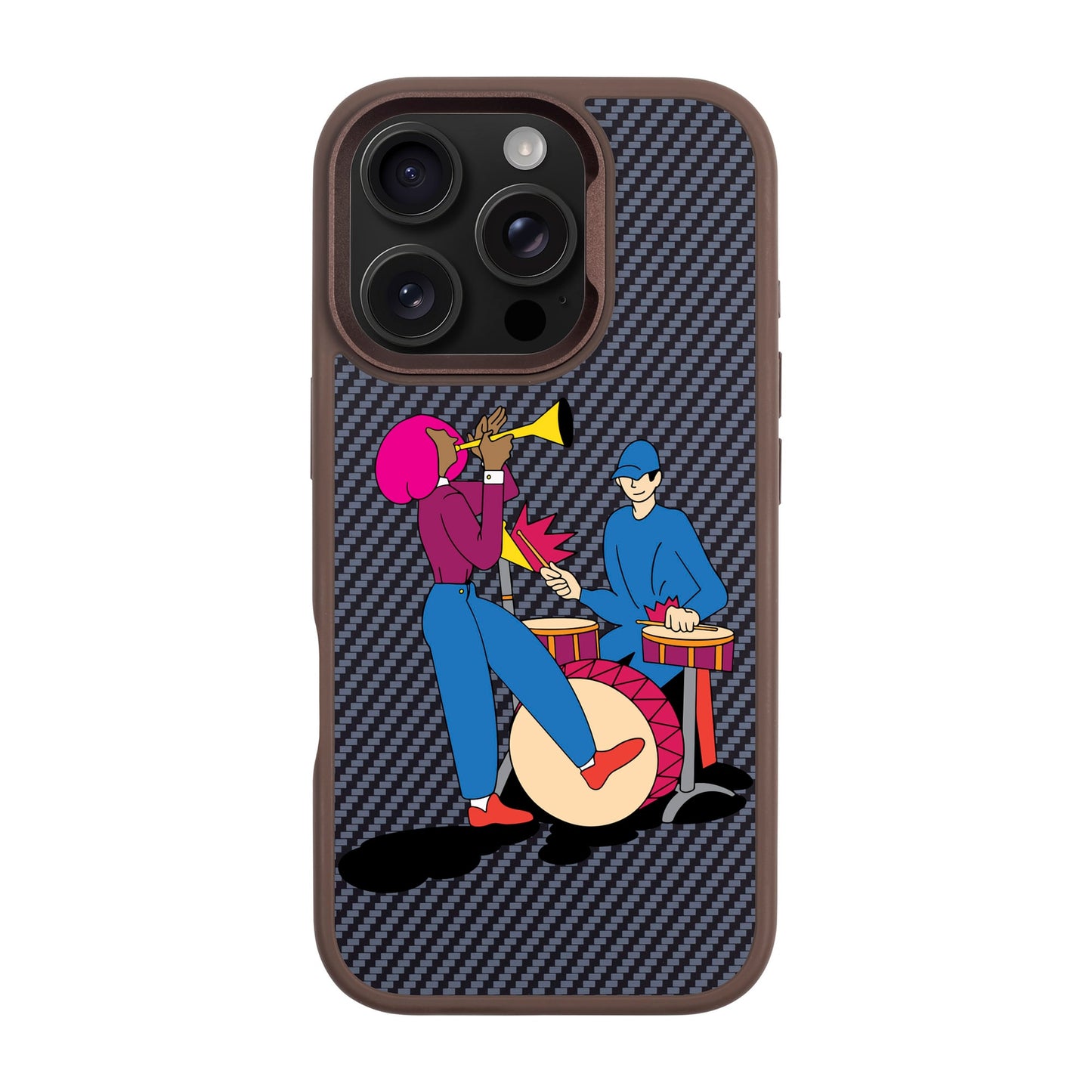 JAM-iPhone 16 Pro Plaid Kılıf MagSafe Özellikli