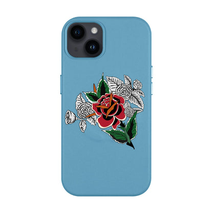 DRY ROSE-iPhone 14 Plus Leather Kılıf MagSafe Özellikli