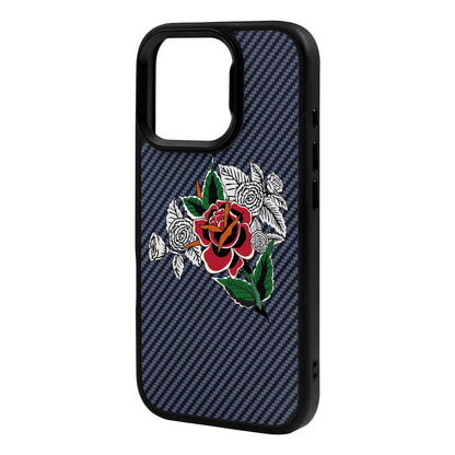 DRY ROSE-iPhone 16 Pro Max Plaid Kılıf MagSafe Özellikli