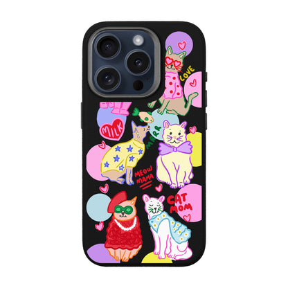 CAT MOM-iPhone 15 Pro Leather Premium Kılıf MagSafe Özellikli