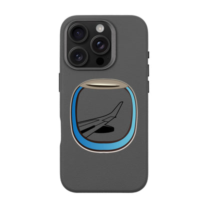 AIRCRAFT WINDOW-iPhone 16 Pro Leather Premium Kılıf MagSafe Özellikli