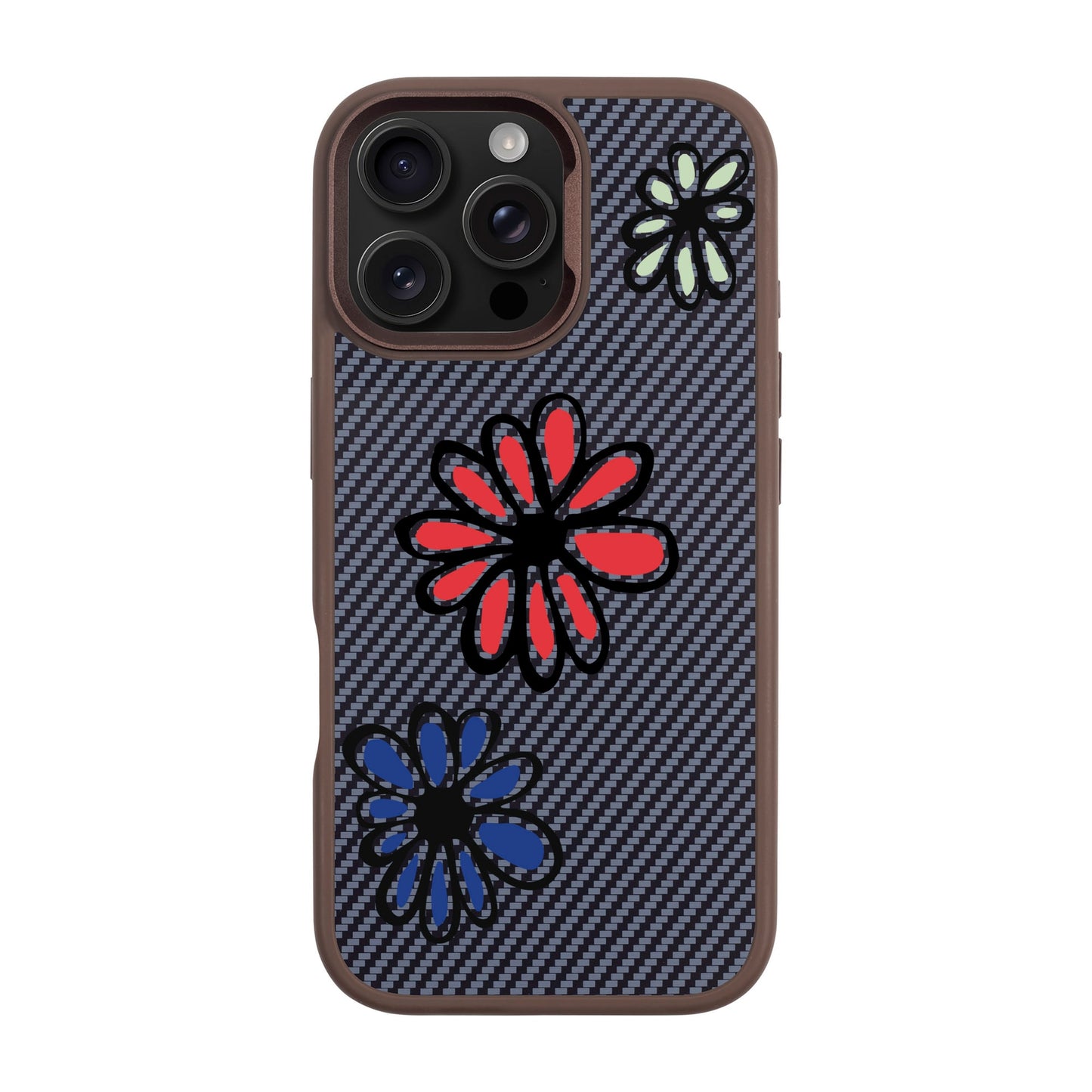 FLORIST-iPhone 16 Pro Max Plaid Kılıf MagSafe Özellikli