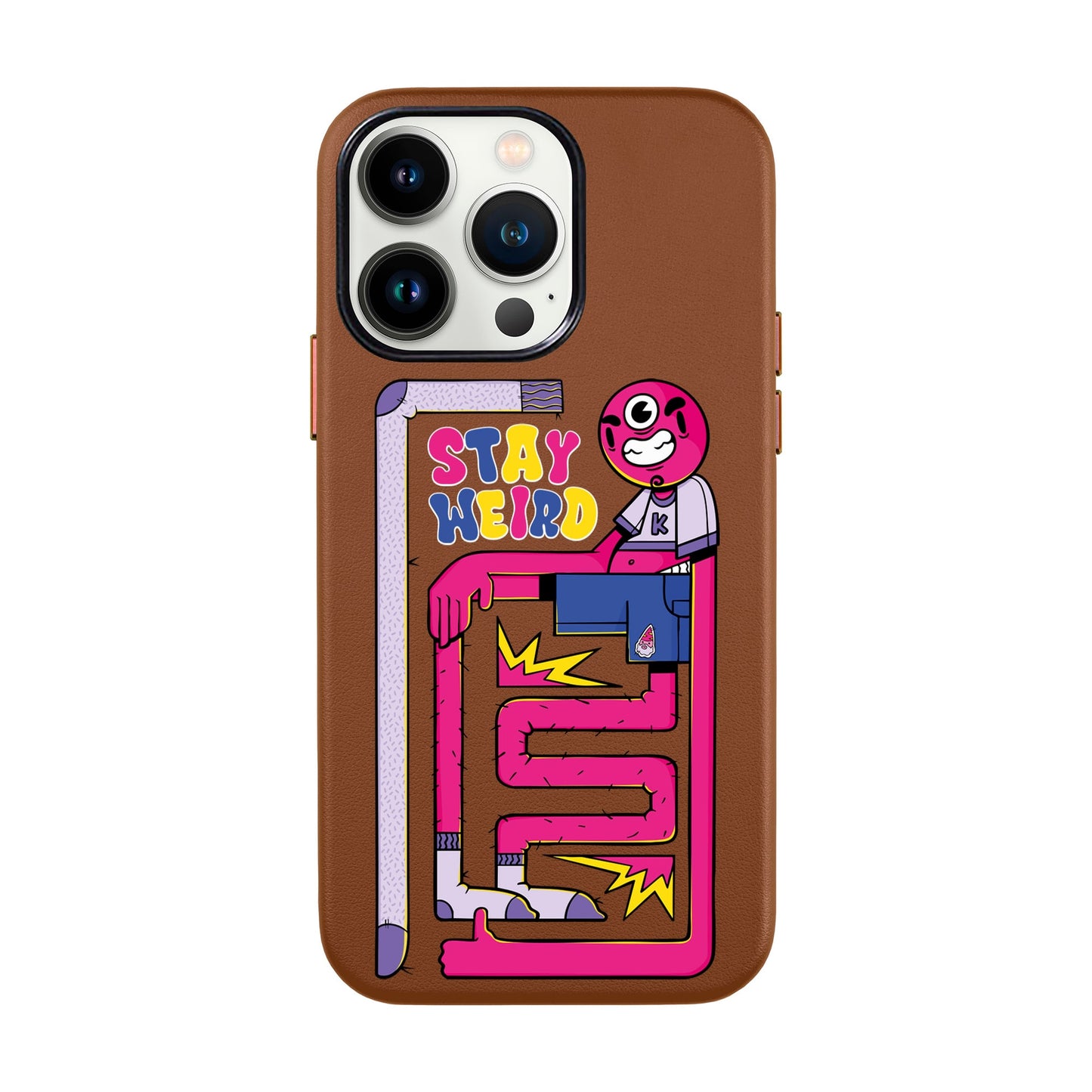 OG TOOTHY-iPhone 13 Pro Leather Kılıf