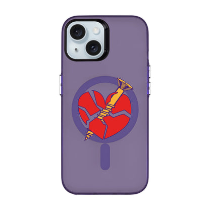 BROKEN HEART-iPhone 15 Hold Kılıf MagSafe Özellikli