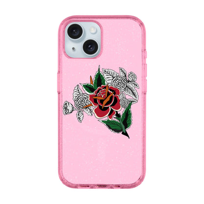 DRY ROSE-iPhone 15 Plus Shiny Kılıf MagSafe Özellikli