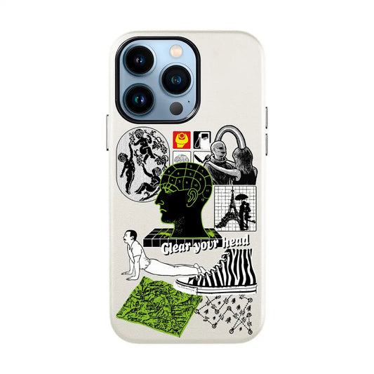 CLEAR YOUR HEAD-iPhone 13 Mini Leather Kılıf