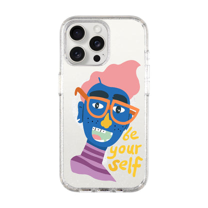 BE YOUR SELF-iPhone 15 Pro Max Shiny Kılıf MagSafe Özellikli