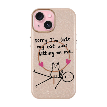SORRY I'M LATE-iPhone 14 Plus Radiant Kılıf MagSafe Özellikli