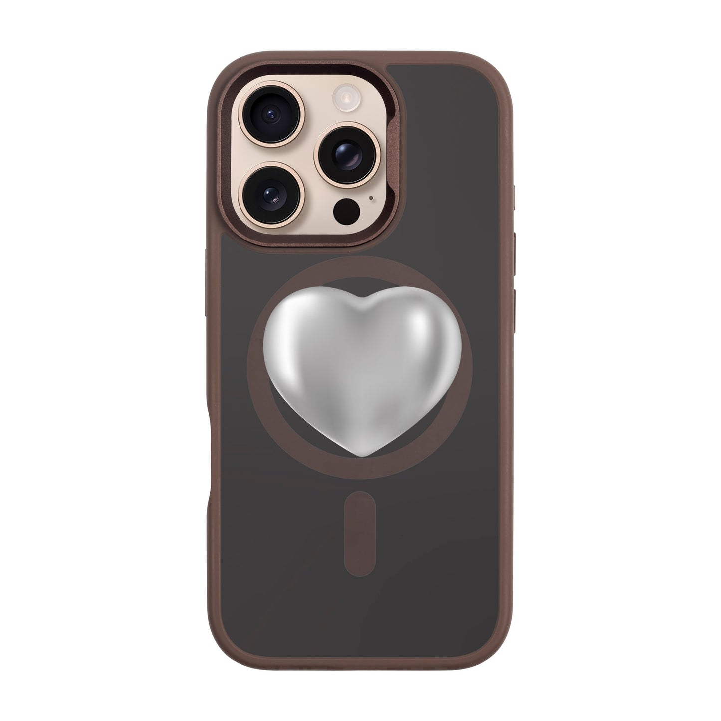 SILVER HEART-iPhone 16 Pro Rise Kılıf MagSafe Özellikli