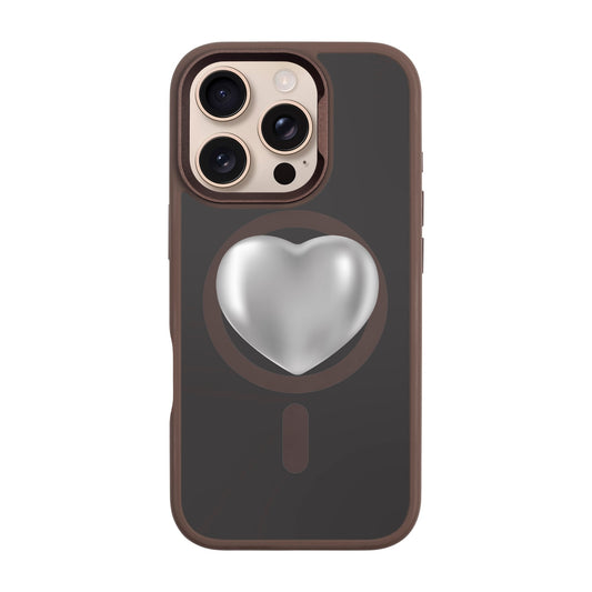 SILVER HEART-iPhone 16 Pro Rise Kılıf MagSafe Özellikli