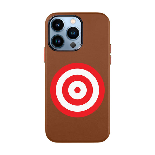 BULL'S EYE-iPhone 14 Leather Kılıf