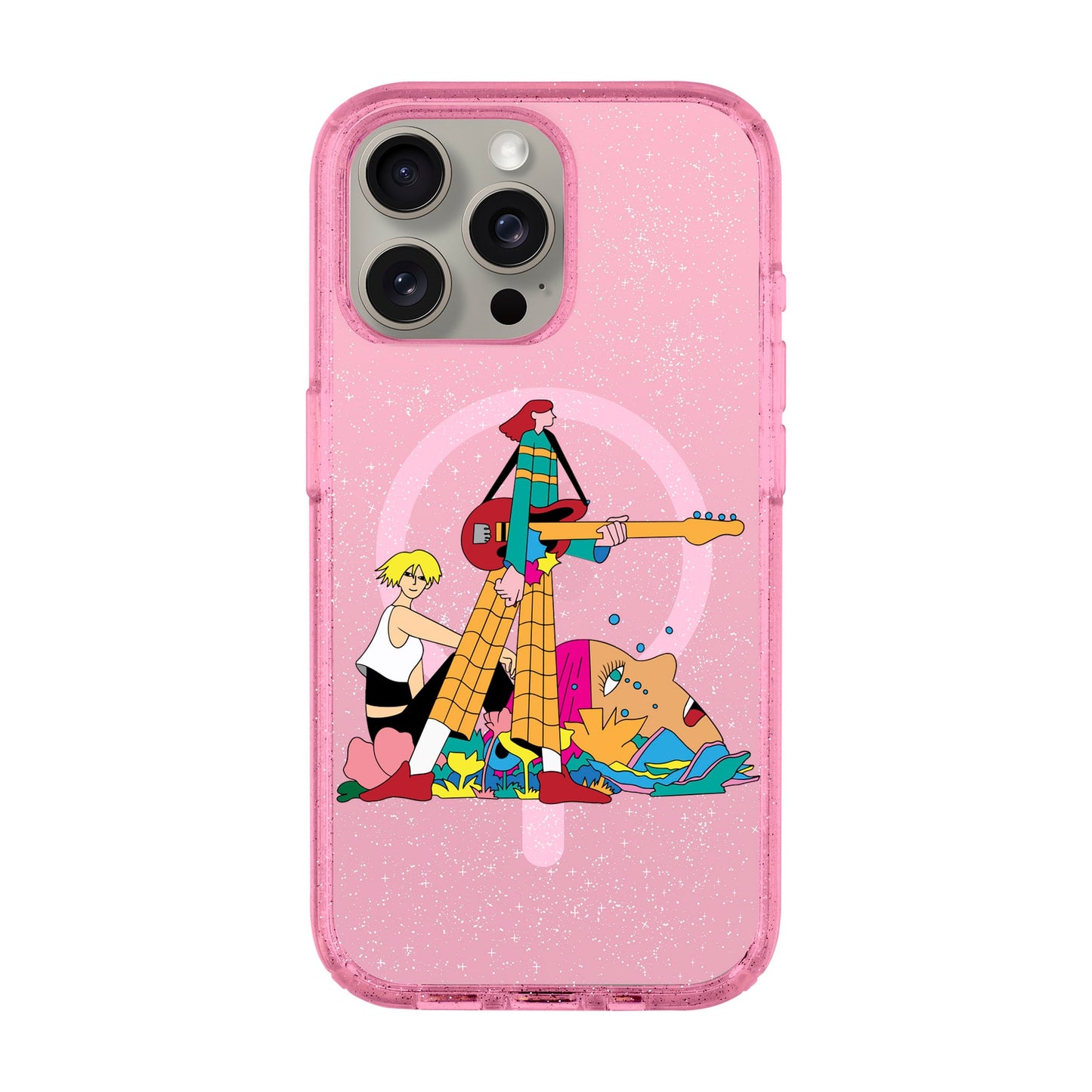 HER BAND-iPhone 15 Pro Max Shiny Kılıf MagSafe Özellikli