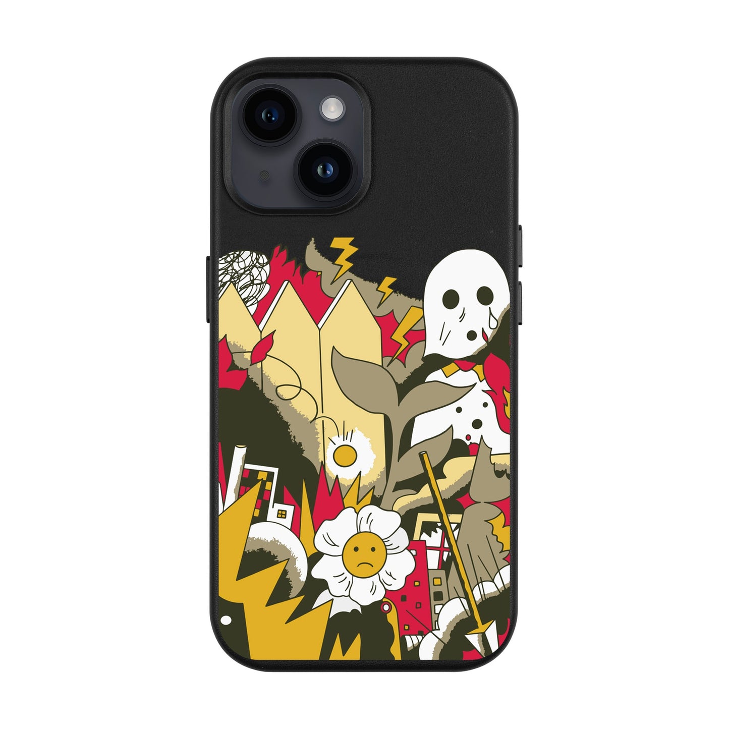 EVERYTHING IS BURNING-Leather Kılıf MagSafe Özellikli - iPhone 13