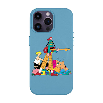 HER BAND-iPhone 14 Pro Max Leather Kılıf MagSafe Özellikli