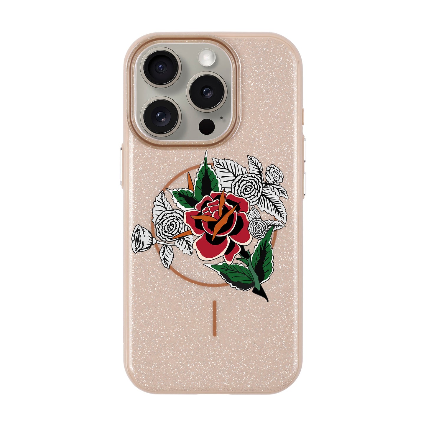 DRY ROSE-Radiant Kılıf MagSafe Özellikli - iPhone 15 Pro
