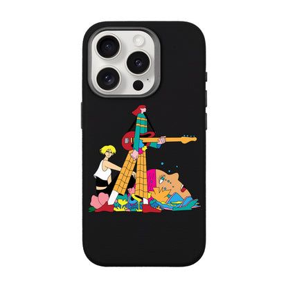 HER BAND-iPhone 15 Pro Leather Premium Kılıf MagSafe Özellikli