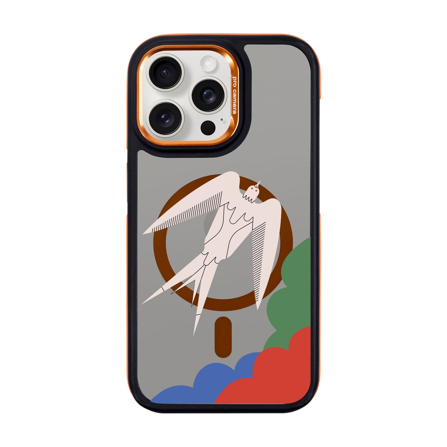 L’OISEAU LIBRE-iPhone 15 Pro Max Dark Kılıf MagSafe Özellikli