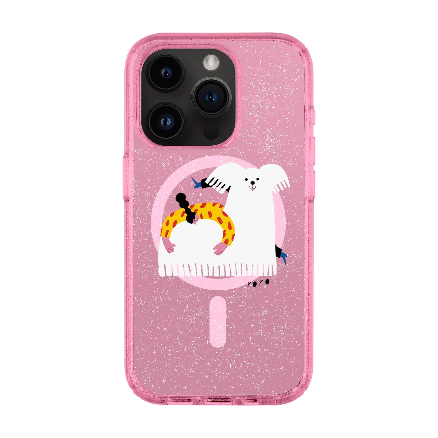 FANCY DOG-iPhone 14 Pro Shiny Kılıf MagSafe Özellikli