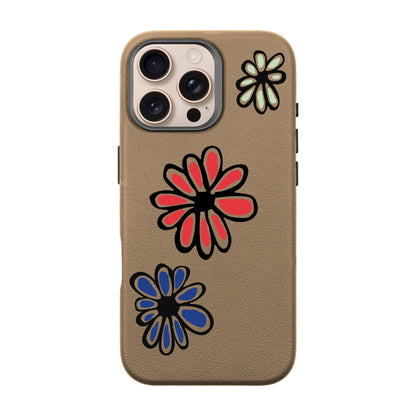 FLORIST-iPhone 16 Pro Max Leather Premium Kılıf MagSafe Özellikli