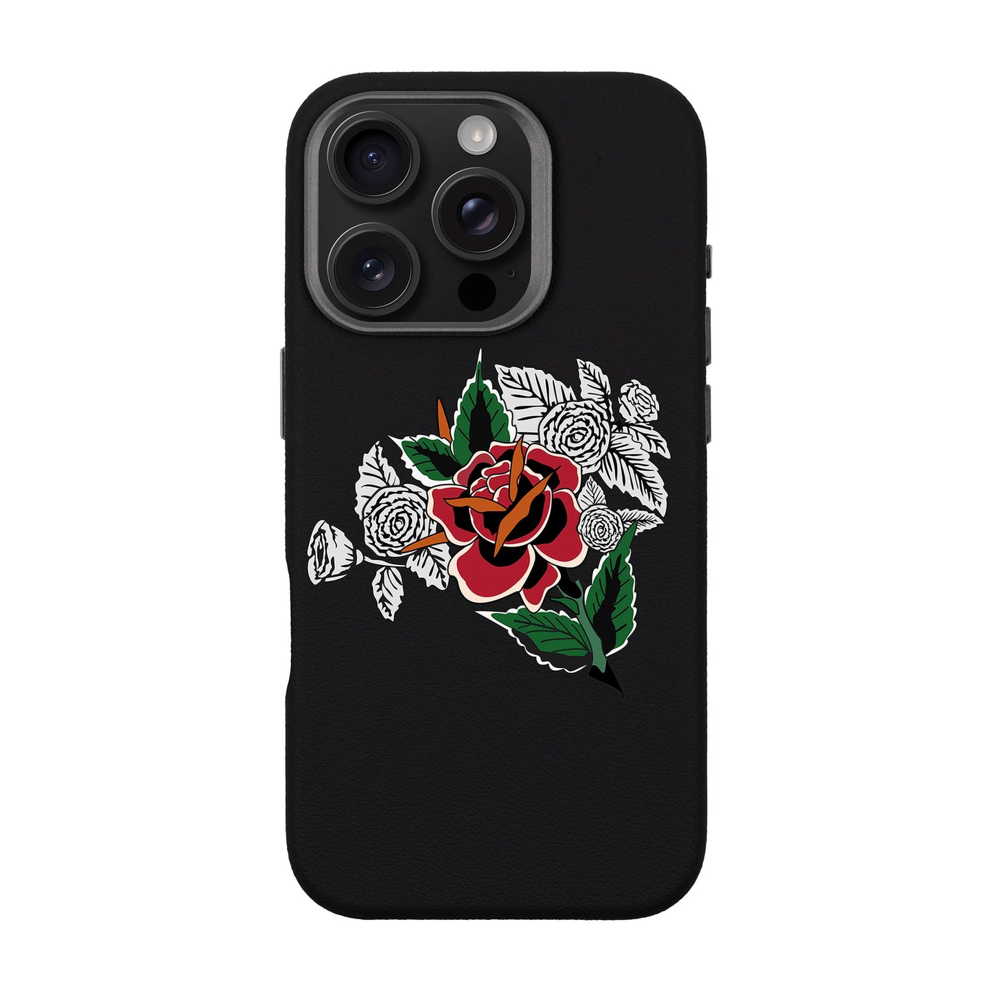 DRY ROSE-iPhone 16 Pro Leather Premium Kılıf MagSafe Özellikli