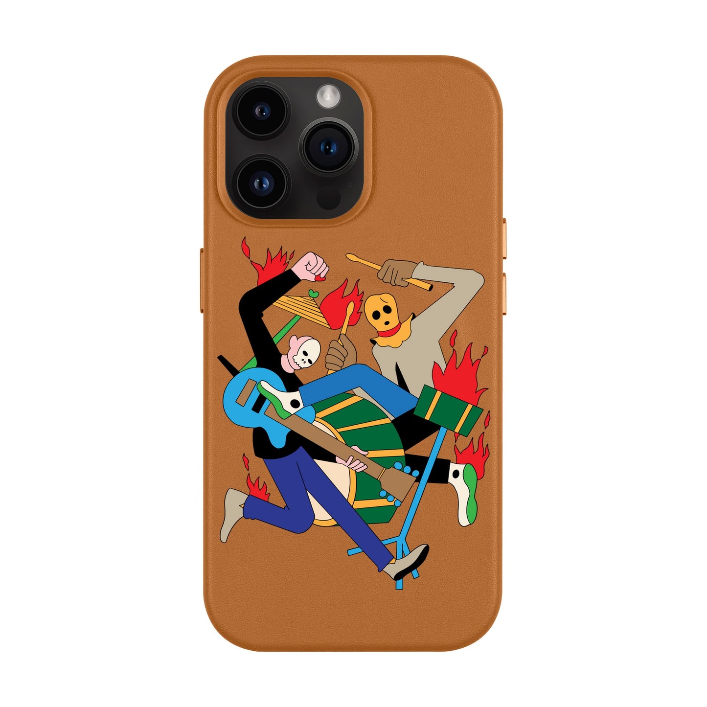 MONSTER MASH-iPhone 14 Pro Max Leather Kılıf MagSafe Özellikli