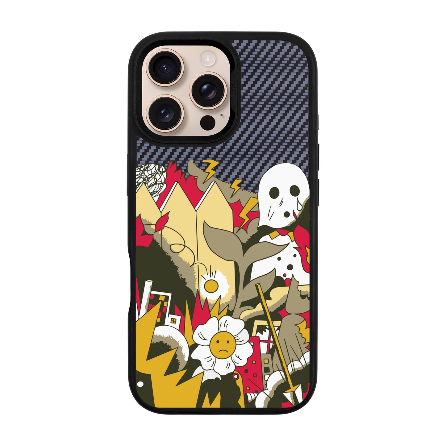 EVERYTHING IS BURNING-Plaid Kılıf MagSafe Özellikli - iPhone 16 Pro Max