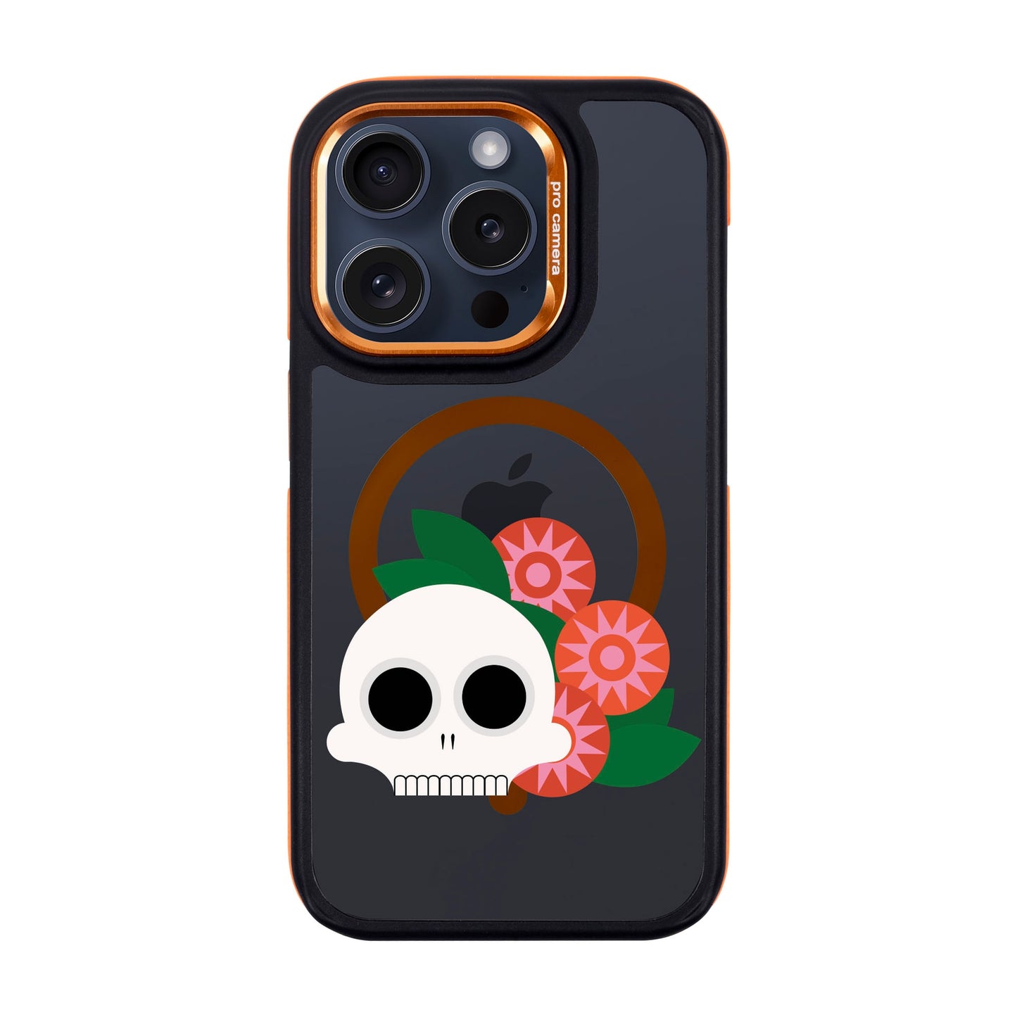 MEMENTO BLOOM-Dark Kılıf MagSafe Özellikli - iPhone 15 Pro