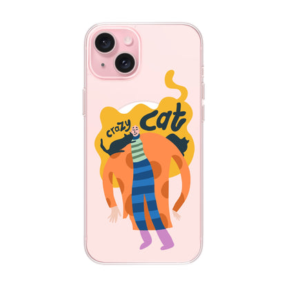 CRAZY CAT-iPhone 15 Plus Solid Kılıf MagSafe Özellikli