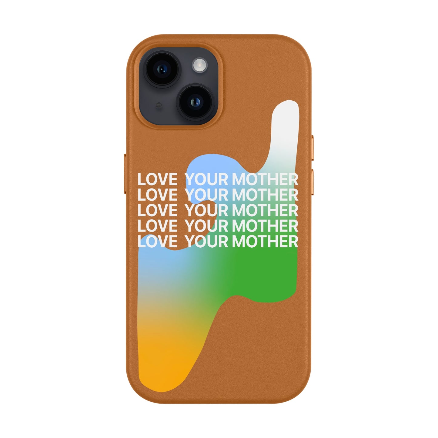 LOVE YOUR MOTHER-Leather Kılıf MagSafe Özellikli - iPhone 11