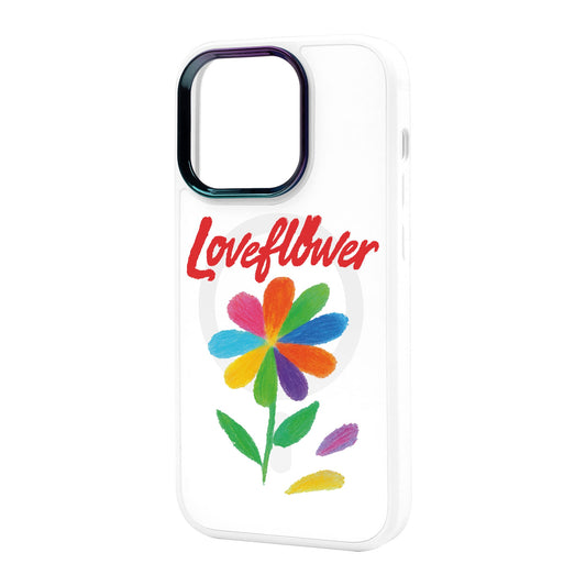 LOVE FLOWER-iPhone 12 Vigor Kılıf MagSafe Özellikli