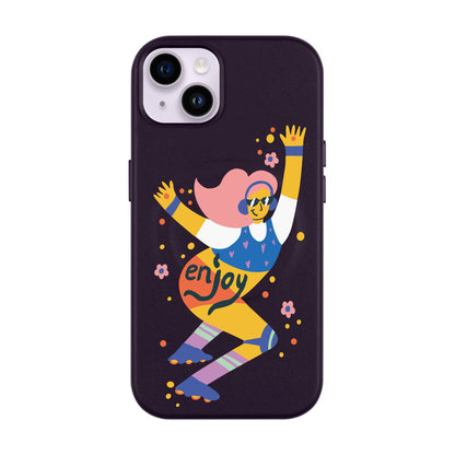 ENJOY-iPhone 14 Plus Leather Kılıf MagSafe Özellikli
