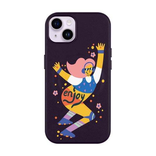 ENJOY-iPhone 14 Plus Leather Kılıf MagSafe Özellikli