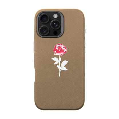 NATUREL ROSE-iPhone 16 Pro Max Leather Premium Kılıf MagSafe Özellikli