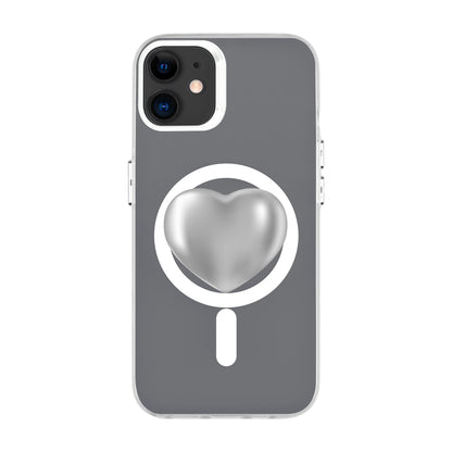 SILVER HEART-iPhone 11 Hold Kılıf MagSafe Özellikli