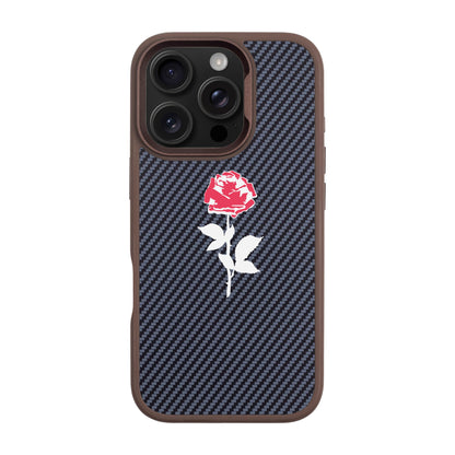 NATUREL ROSE-iPhone 16 Pro Plaid Kılıf MagSafe Özellikli
