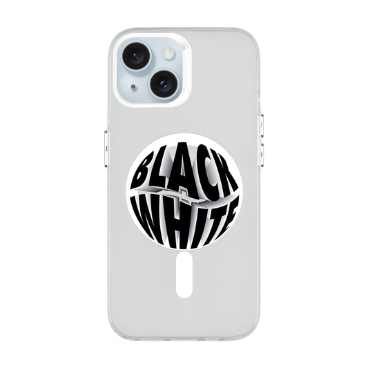 BLACK WHITE-iPhone 13 Hold Kılıf MagSafe Özellikli