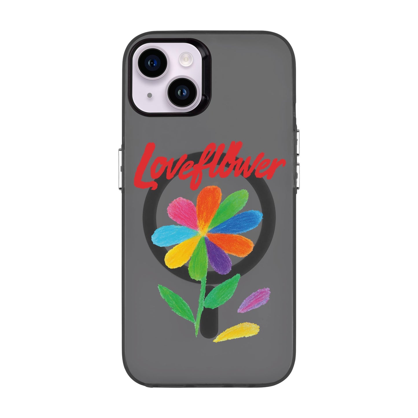 LOVE FLOWER-iPhone 14 Plus Hold Kılıf MagSafe Özellikli