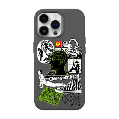 CLEAR YOUR HEAD-iPhone 14 Pro Max Leather Premium Kılıf MagSafe Özellikli